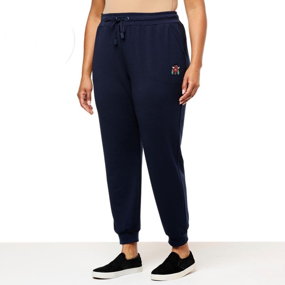 Badgley Mischka French Terry Jogger Pant with Pockets - Picture 1 of 5